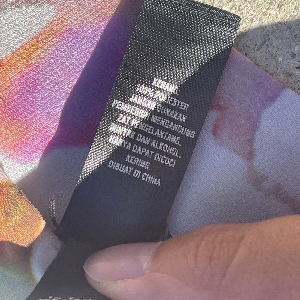 Ted Baker Rectangle Pointed Multi Color Abstract … - image 7